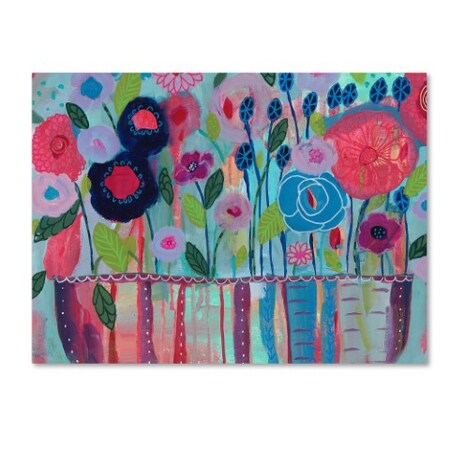 Trademark Fine Art Carrie Schmitt 'Cultivate Joy' Canvas Art, 14x19 ALI5345-C1419GG